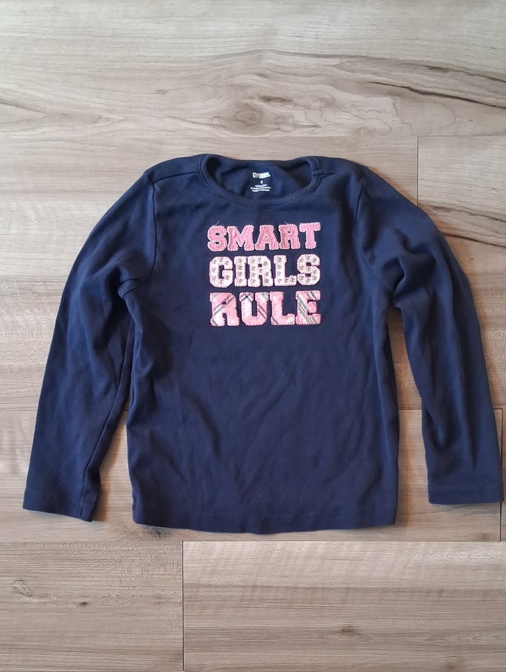 Gymboree Smart Girls Rule Long-Sleeve Tee Size 6 (N)